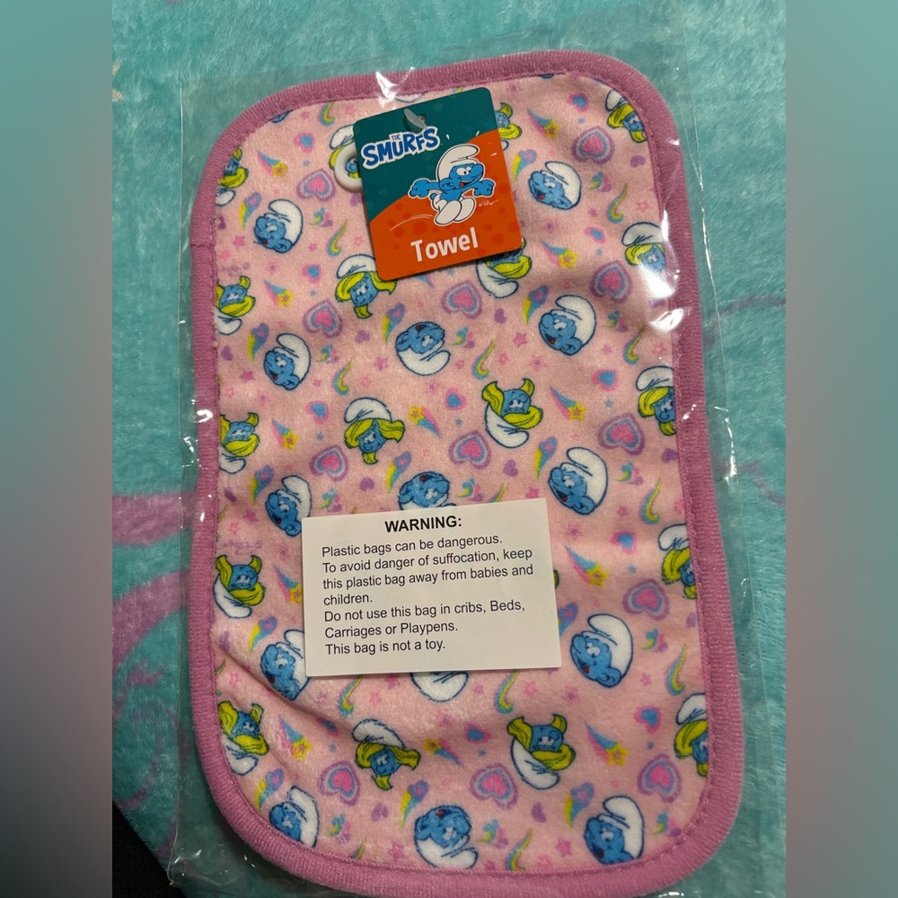 Smurfs Pink Towel